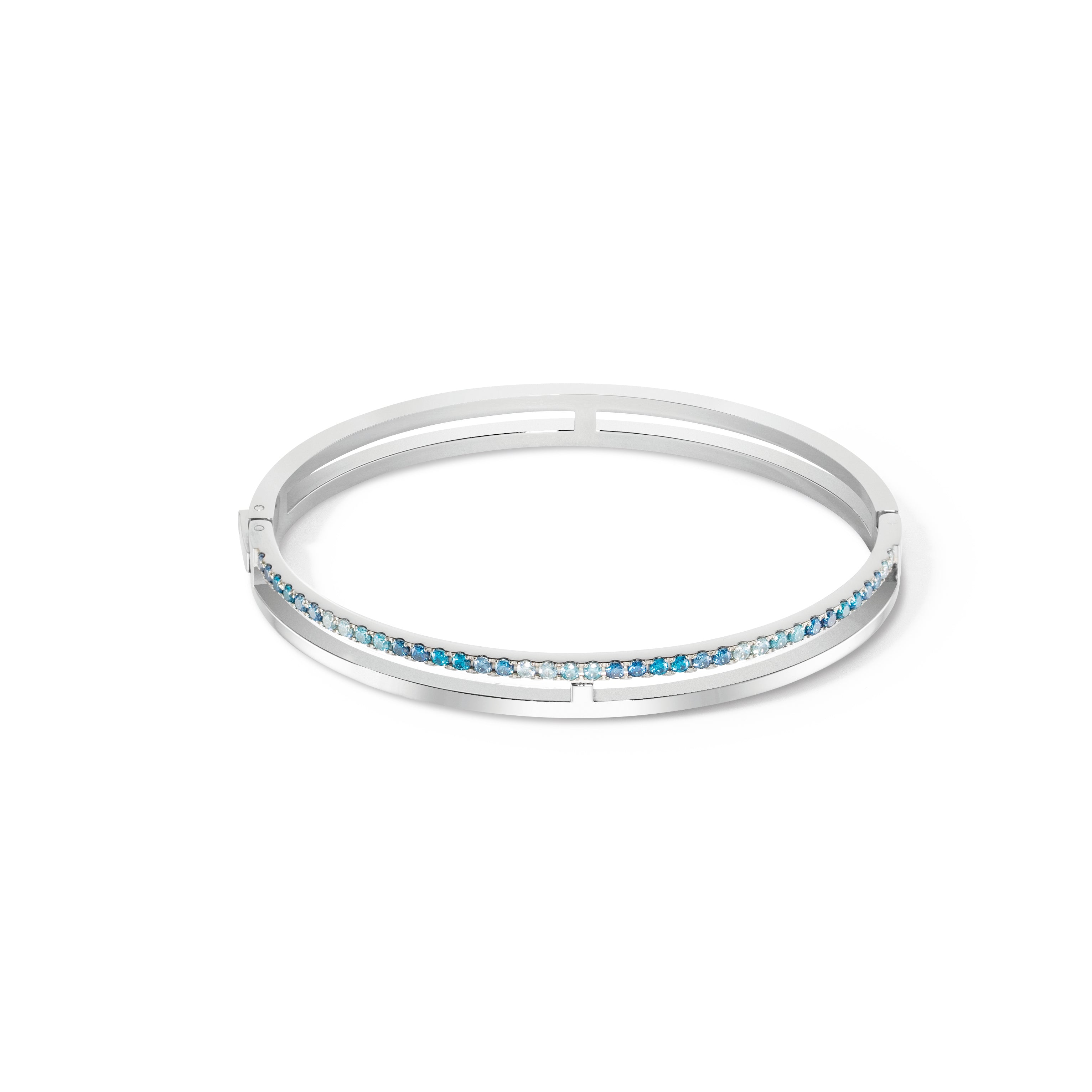 Eternal Unity Silver & Blue Bangle 0136/32_0717