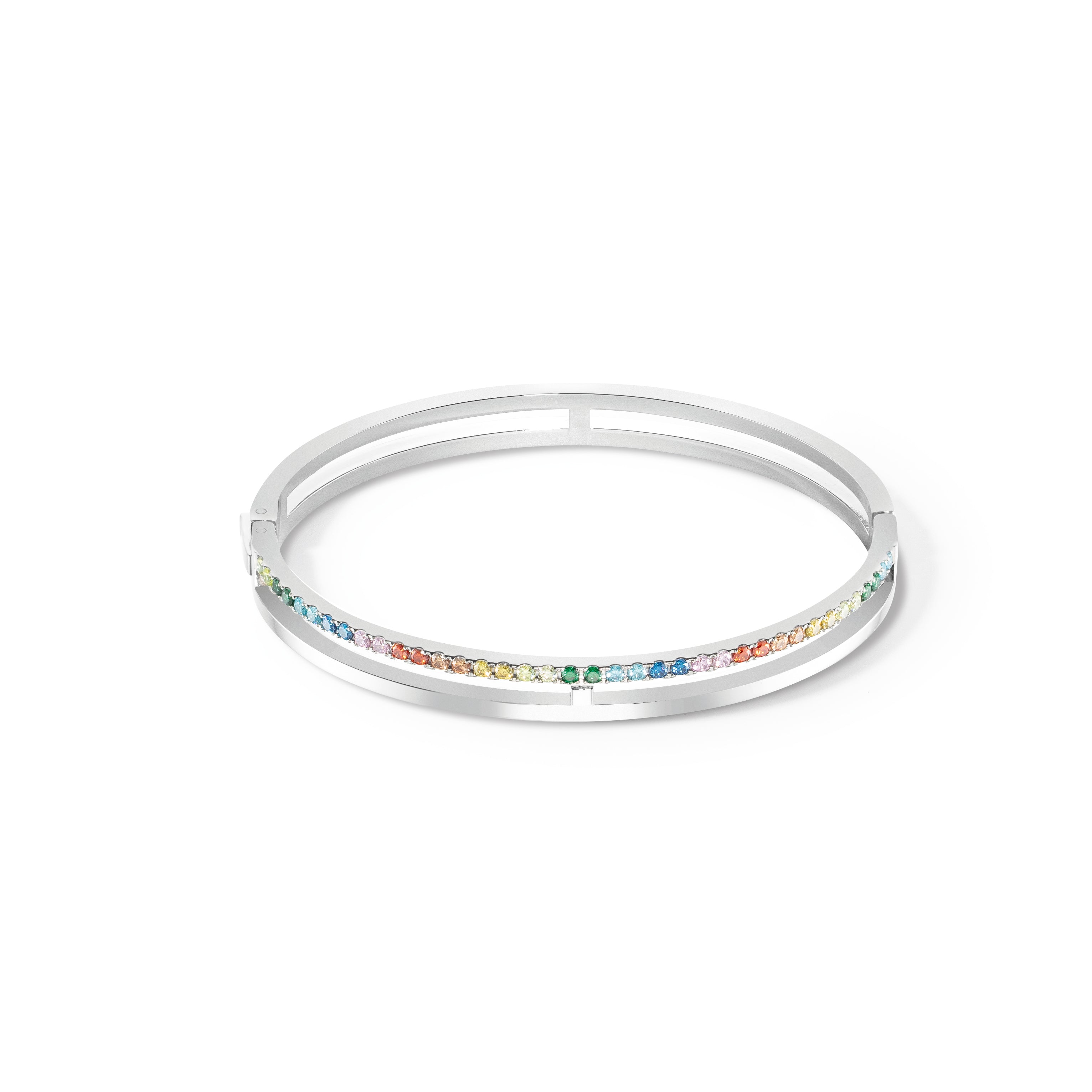 Eternal Unity Bangle 0136/32_1517 Silver & Rainbow