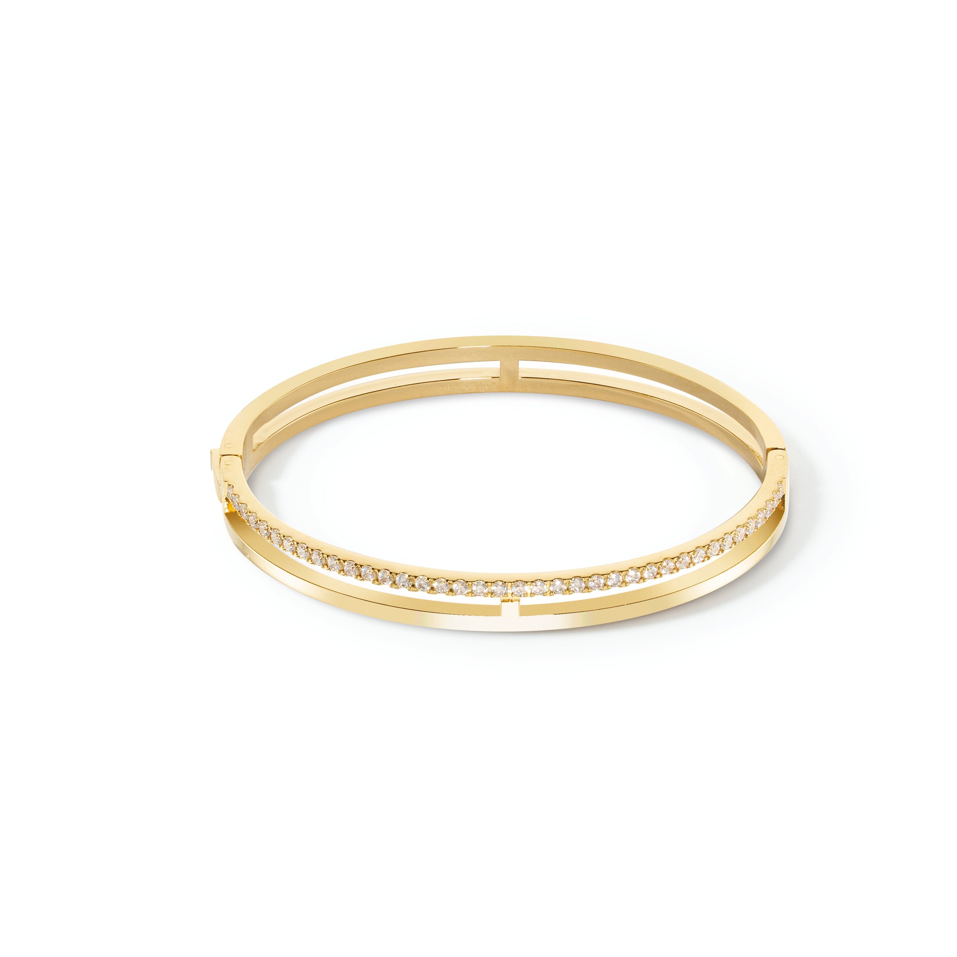 Eternal Unity Gold & White Bangle 0136/32_1816
