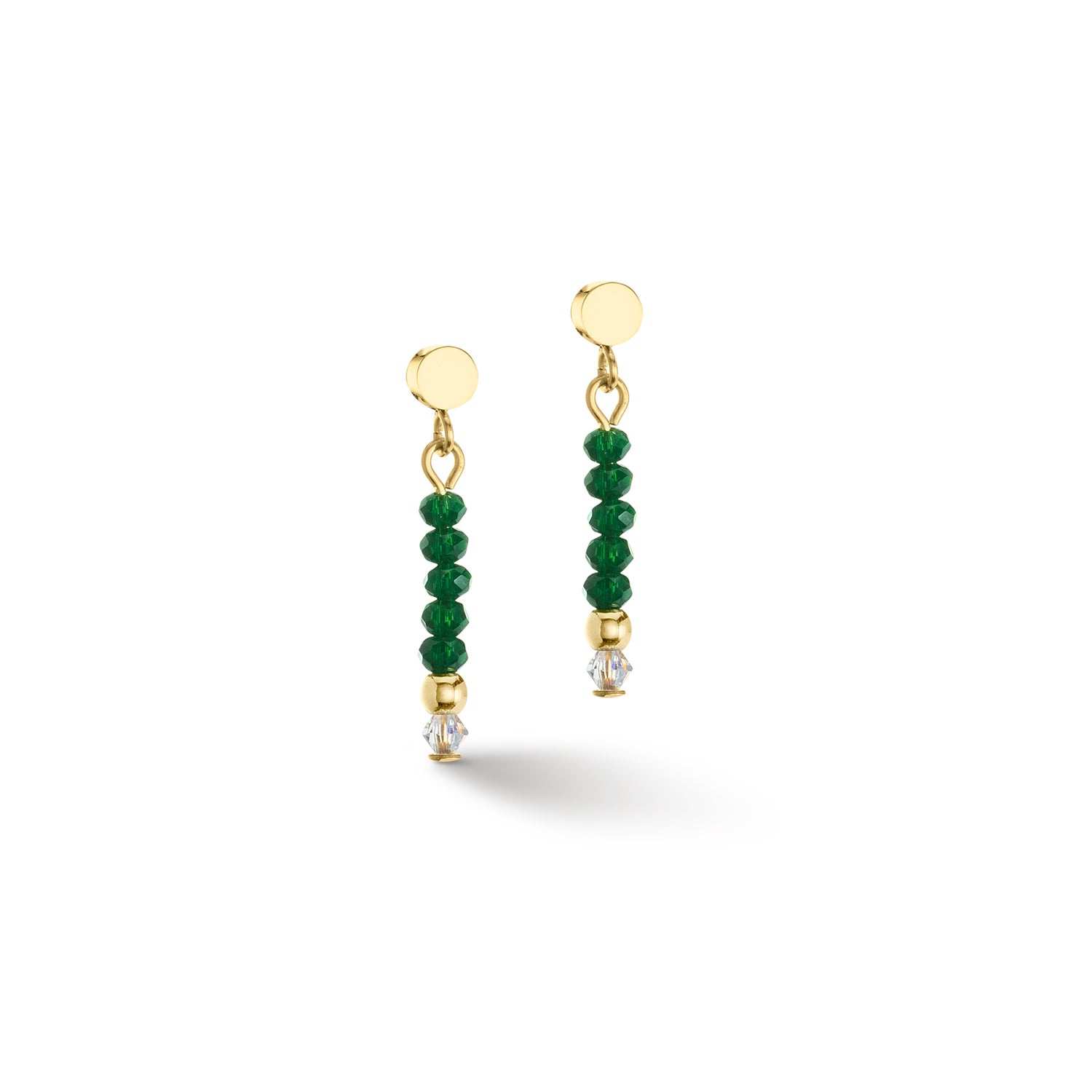 Little Twinkle Earrings Gold & Dark Green 2033/21_0521