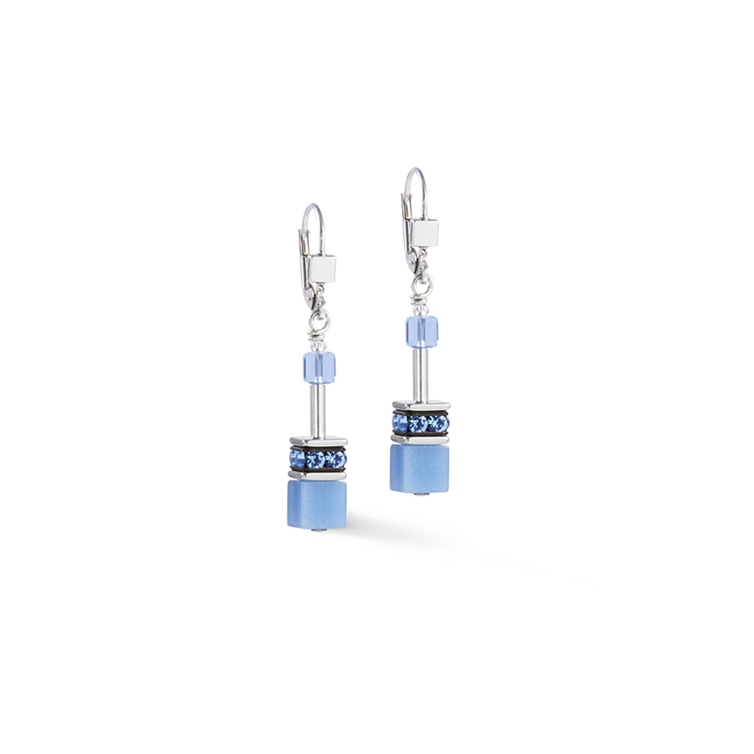 GeoCube Soft Cornflower Blue Earrings 4020/20_0717