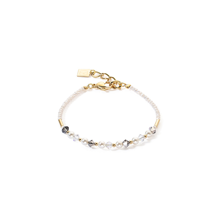 Princess Pearls Bracelet Grey & Crystal 6022/30_1218