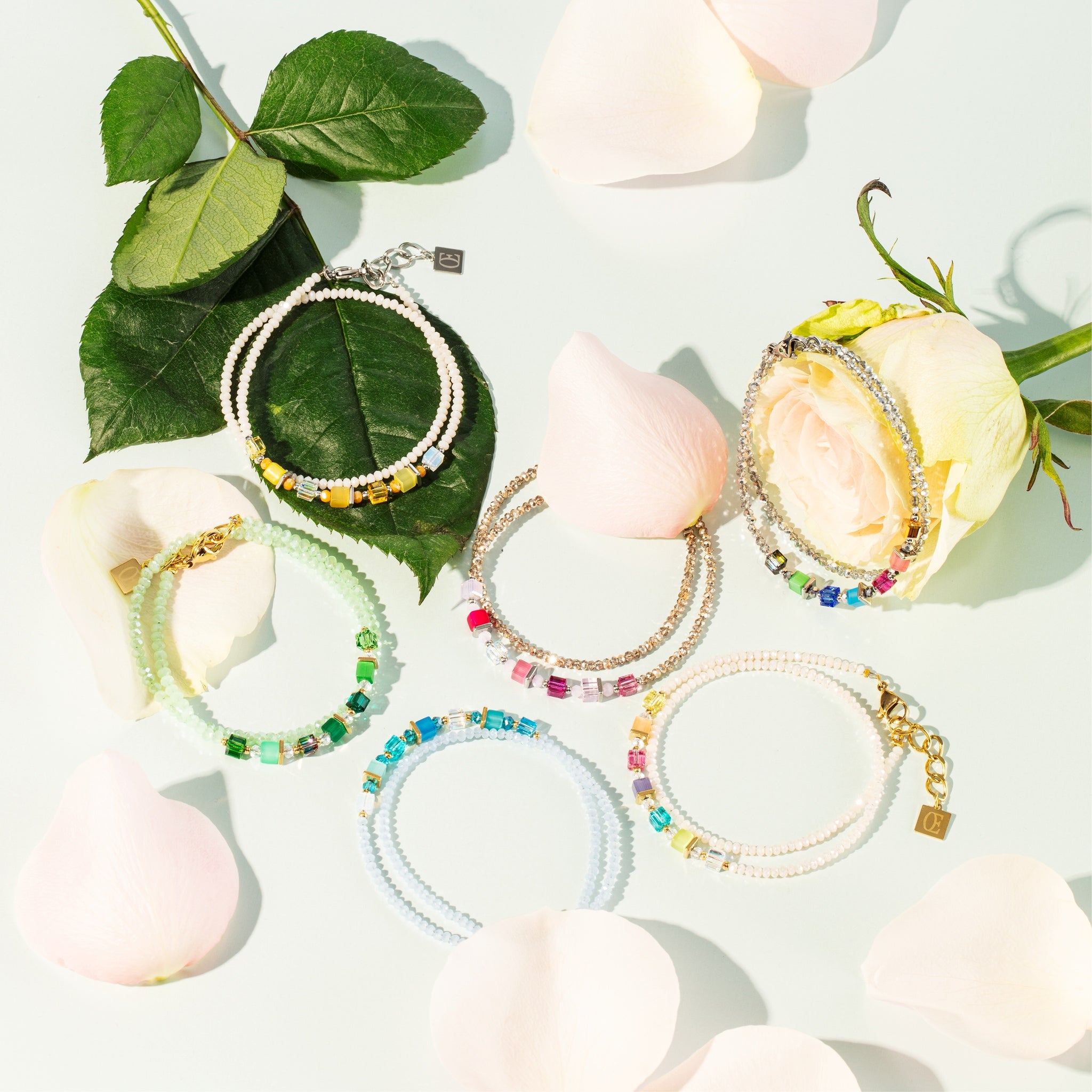 Joyful Colours Wrap Bracelet Silver Rainbow 4564/30_1500