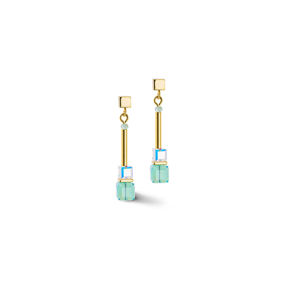 Shimmering Turquoise & Gold Earrings 5042/21_0600