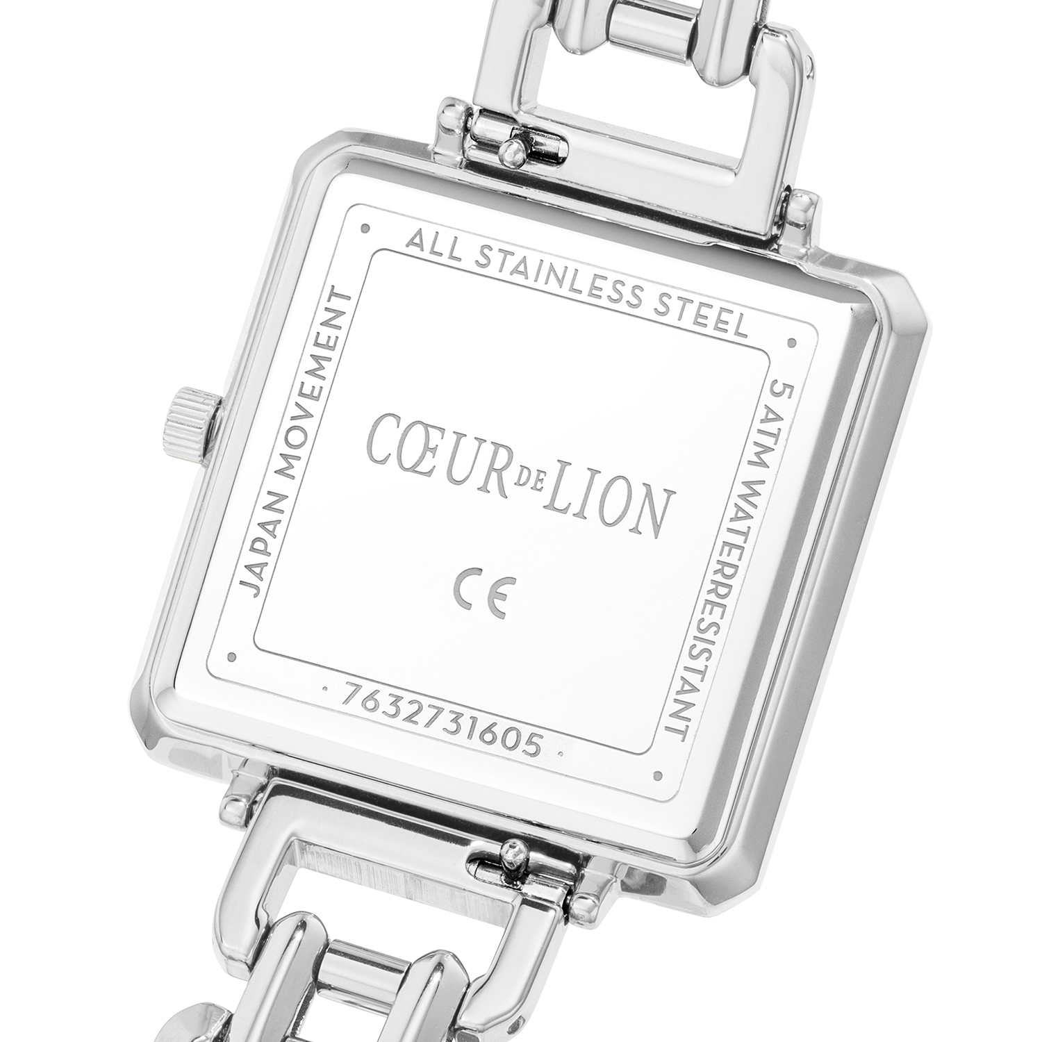 Cyan & Silver Iconic Cube Watch 7620_74_1726