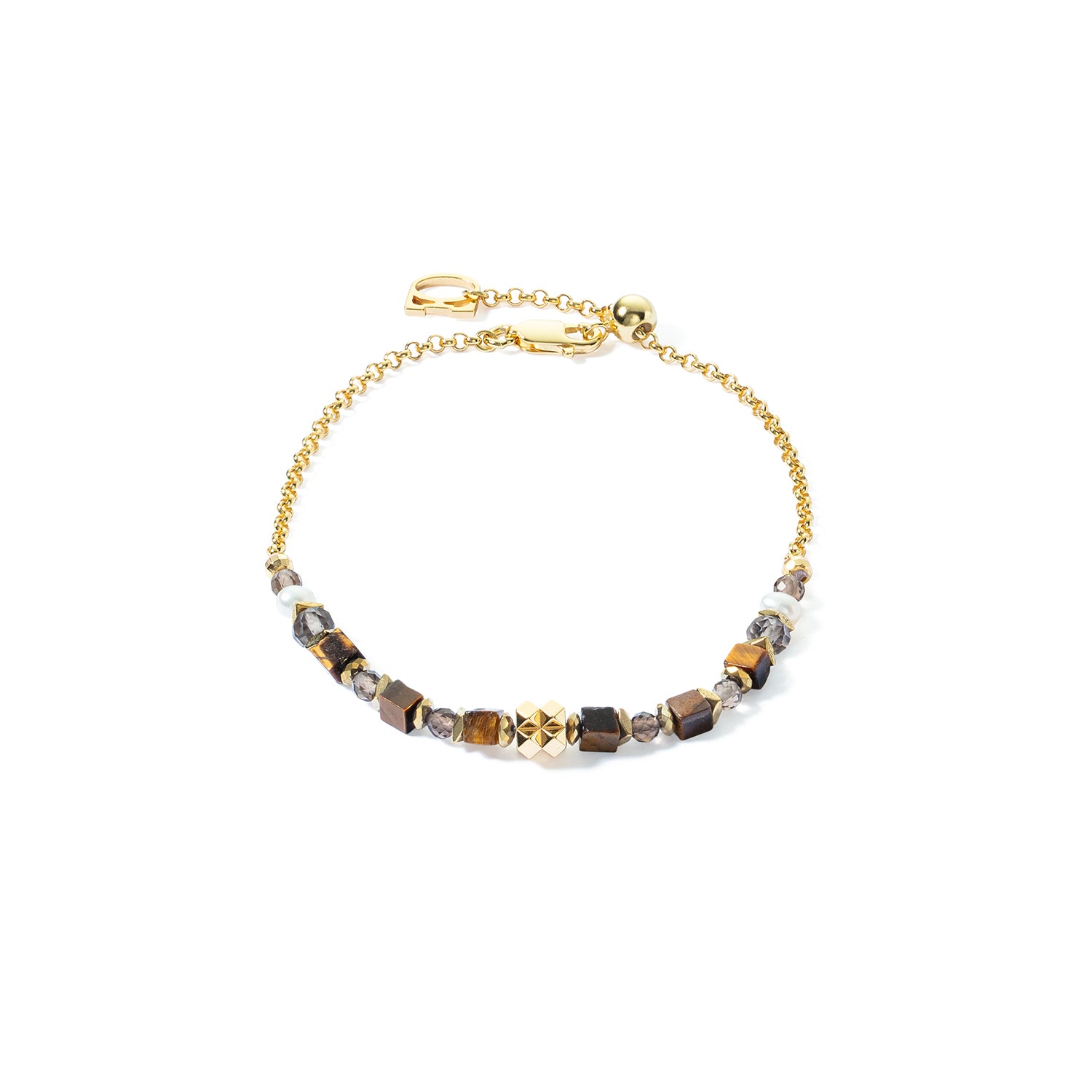 Fine Edition Gold, Tiger's Eye & Spike Bracelet 1038/30_1116