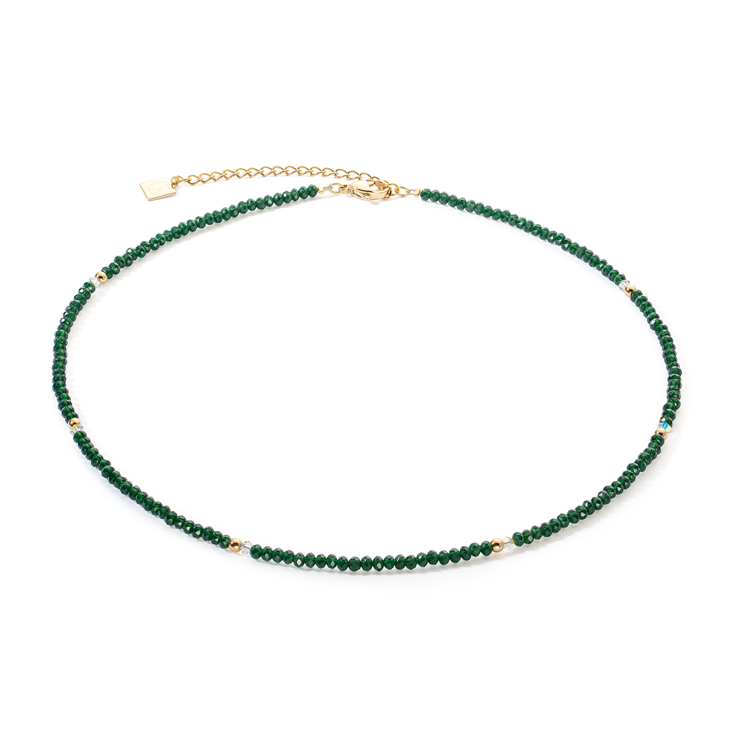 Little Twinkle Necklace Gold & Dark Green 2033/10_0521