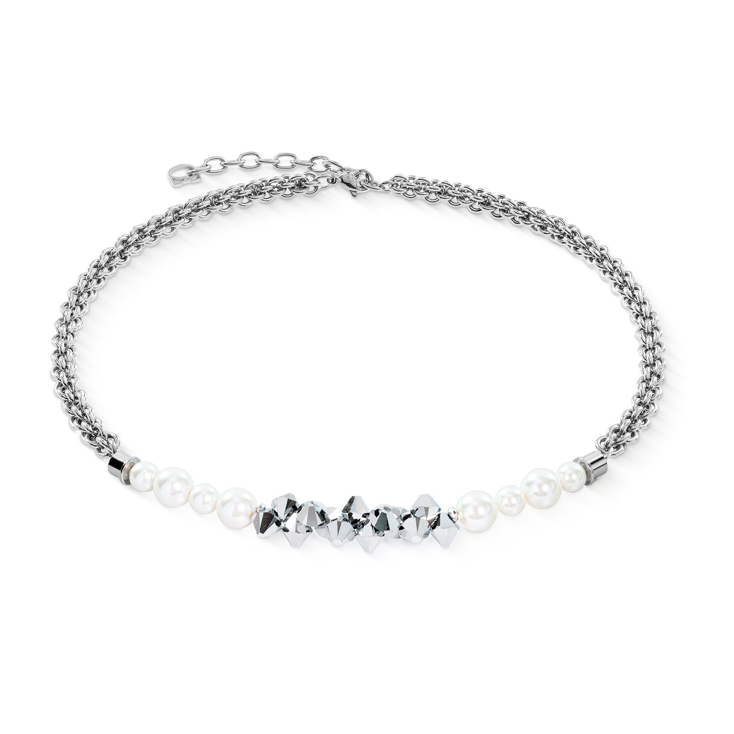Fusion Pearls & Dancing Crystal Necklace 2060/10_1417