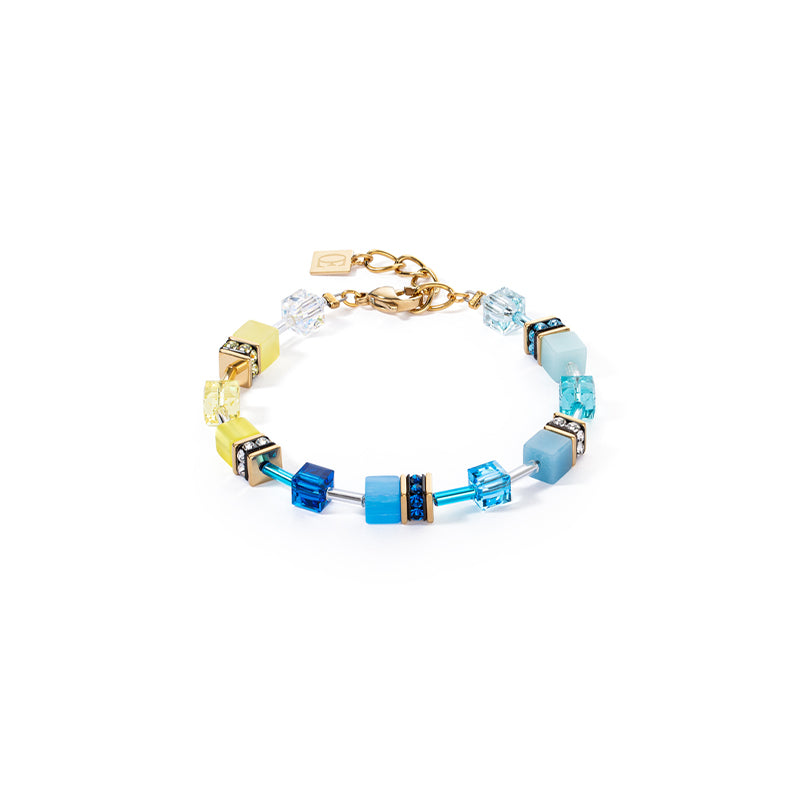 Geo Cube Turquoise-Yellow Bracelet 2838/30_0601
