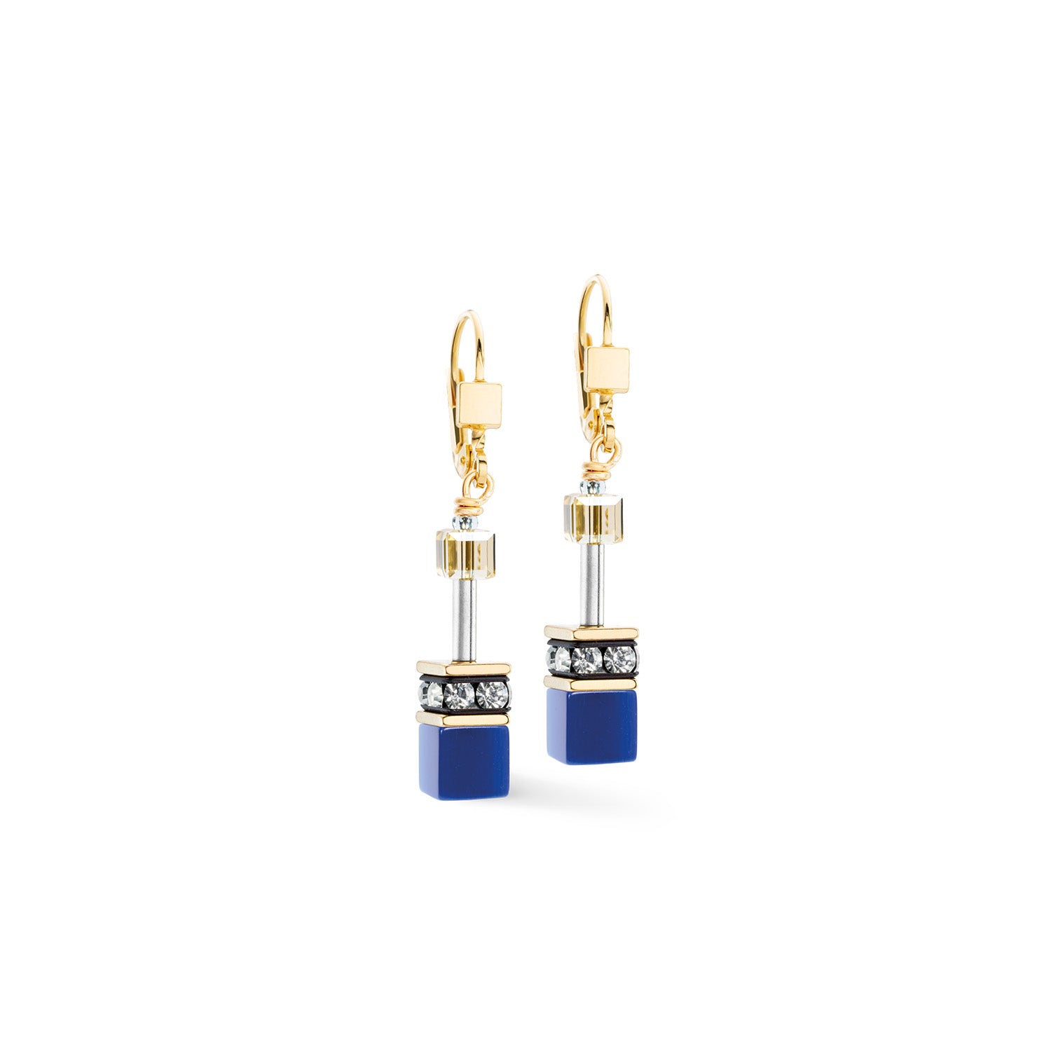 GeoCube Blue & Sand Multicolour Earrings 2838/20_1007