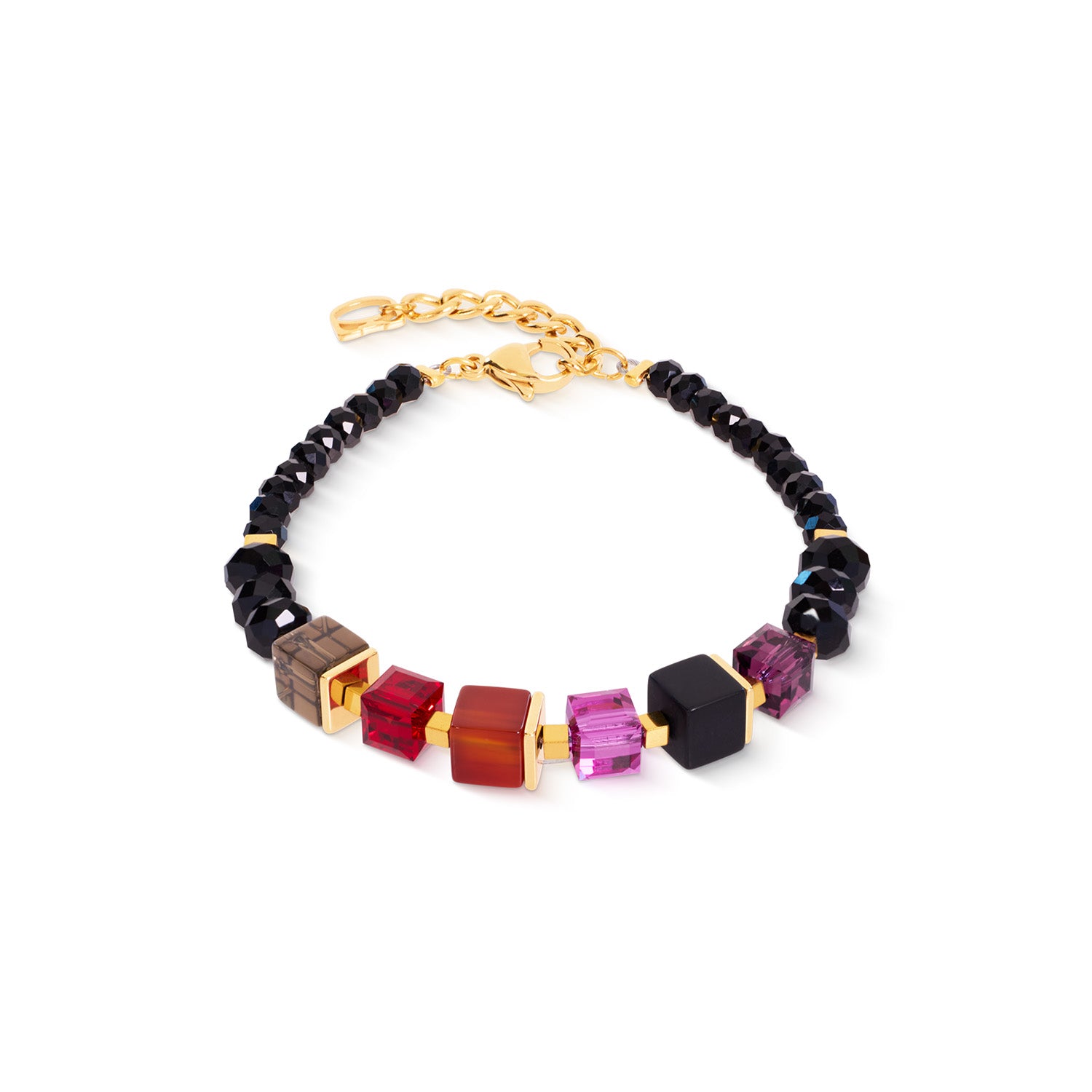 GeoCube Natural Carnelian Berry Bracelet 3034/30-0308