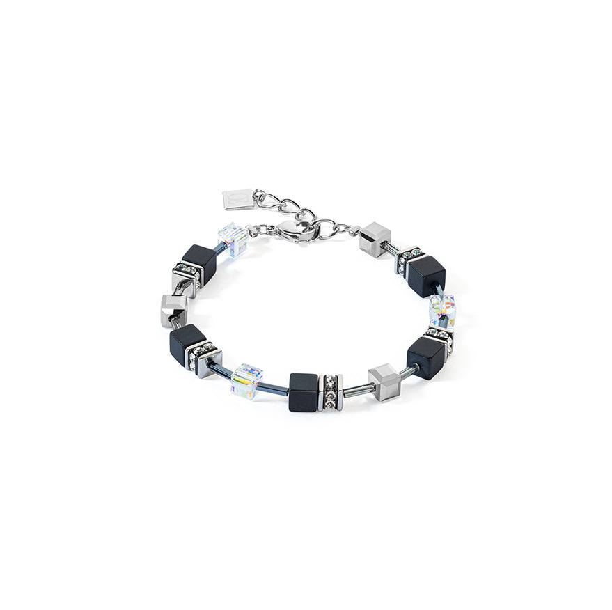 Geo Cube Black Onyx Stainless Steel Bracelet 4018/30_1318