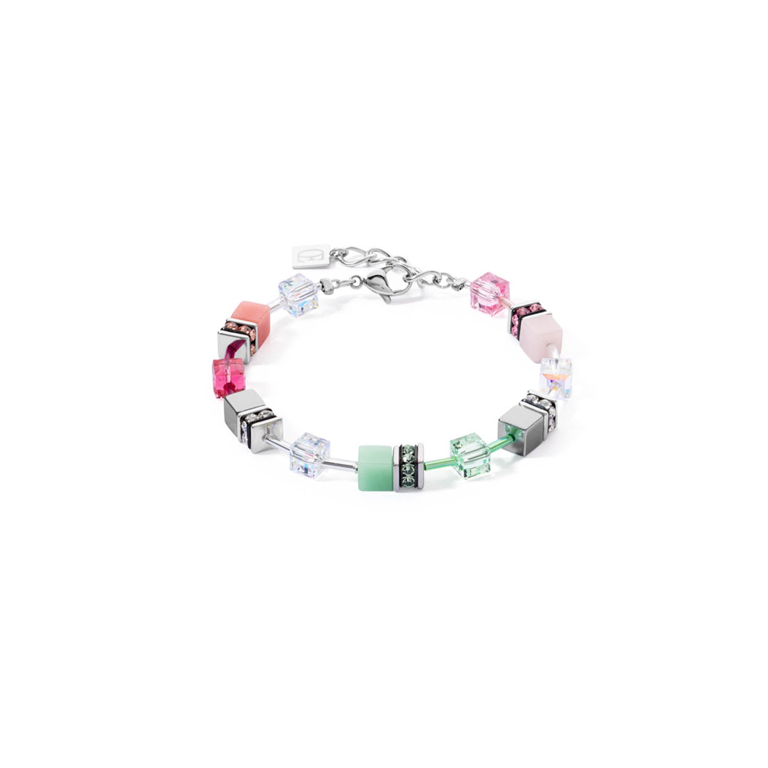 Geo Cube Green-Pink Bracelet 4023/30_0504
