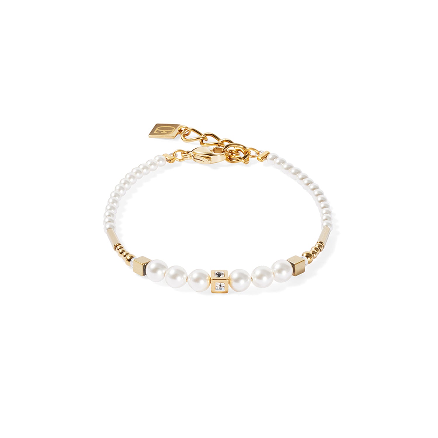 Crystal Pearl & Gold Bracelet 4312/30_1416