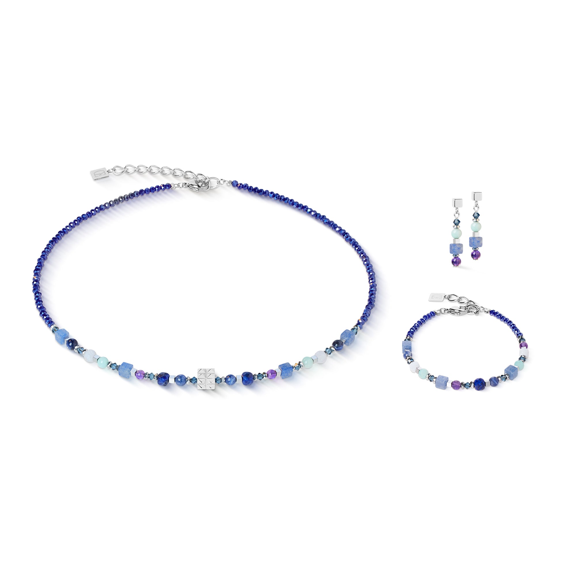 Natural Icy Blue Aventurine & Silver Bracelet 4347/30_0700