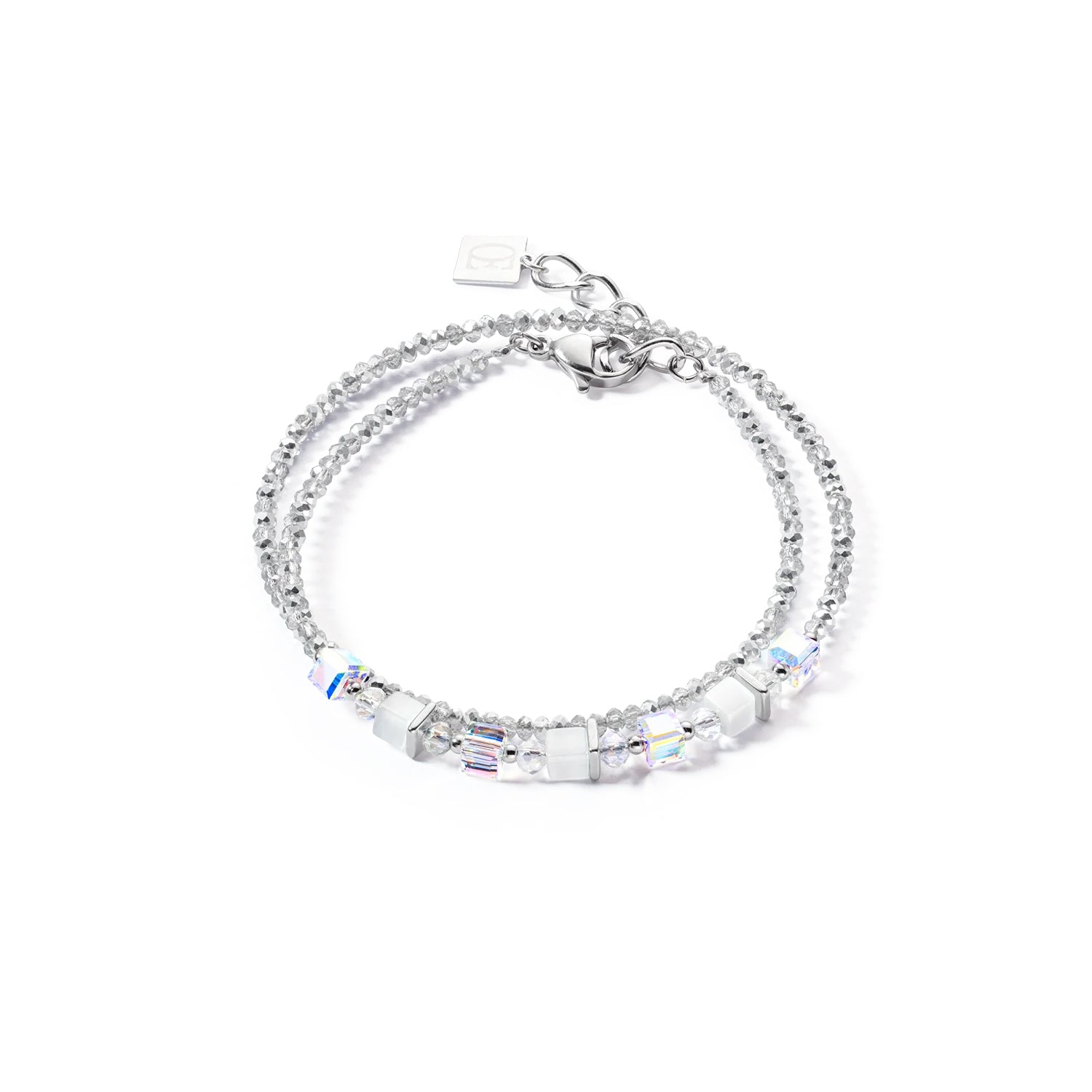 Joyful Colours Wrap Bracelet Silver White 4564/30_1400