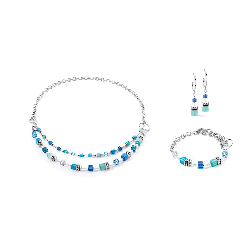 Multiwear Sparkling Blue & Green Ocean Necklace 4715/10_0600