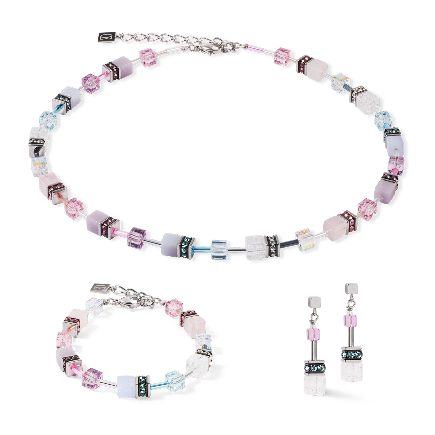GeoCube Iconic Muted Mauve Necklace 4905/10_1927