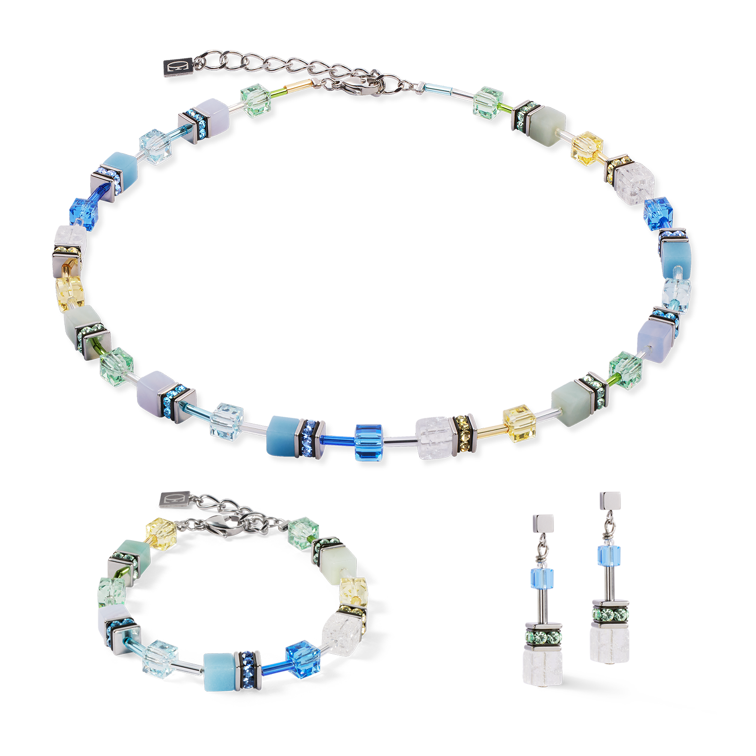 GeoCube Iconic Precious Aqua Green Bracelet 4905/30_2005