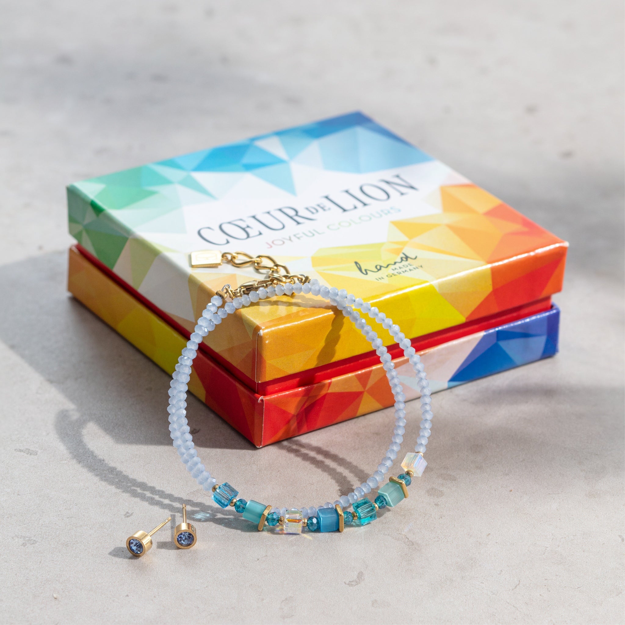Joyful Colours Wrap Bracelet Gold Turquoise 4564/30_0600