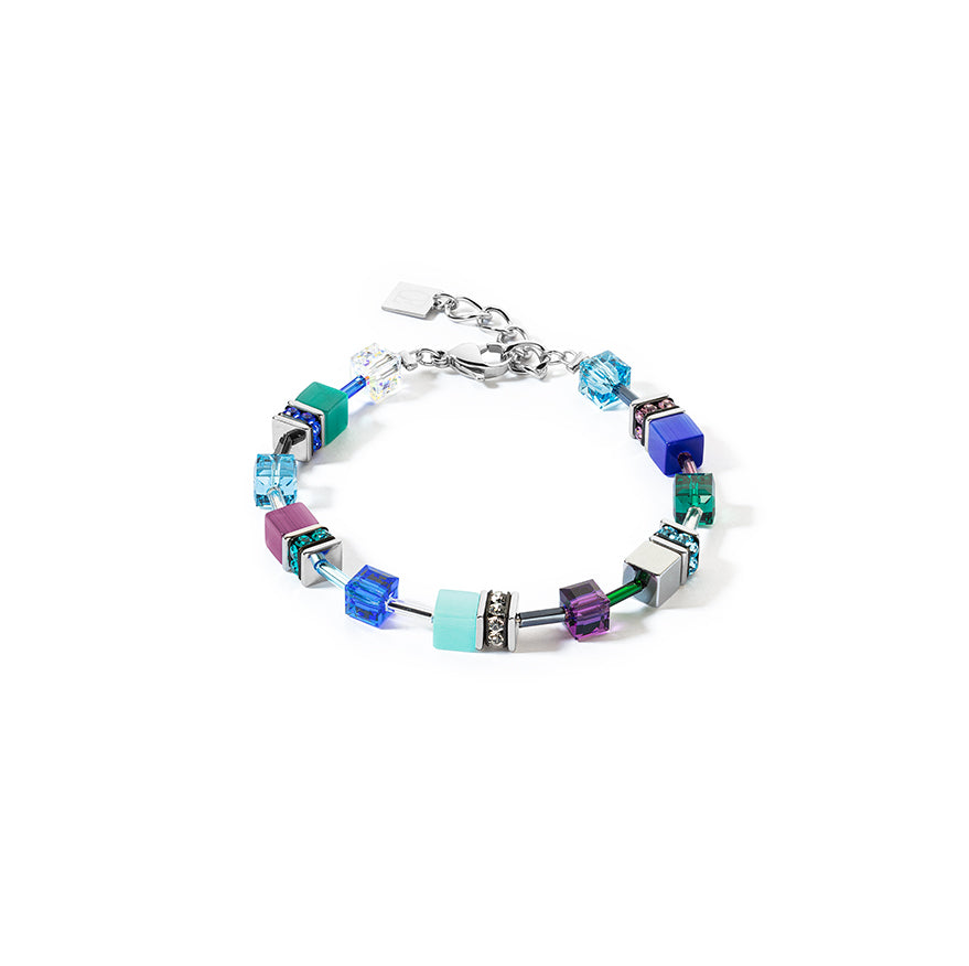 Geo Cube Turquoise & Purple Bracelet 2838/30_0608