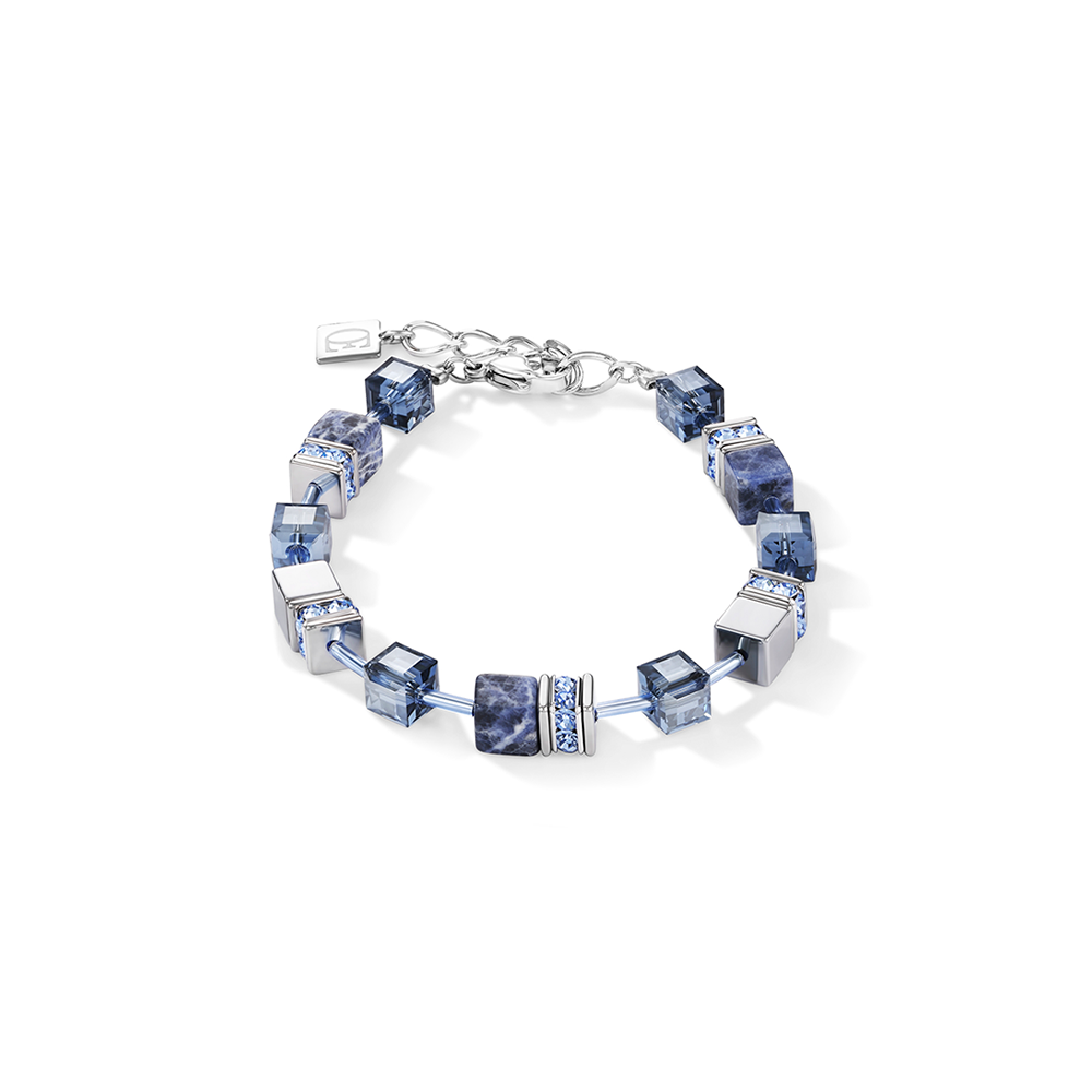 Geo Cube Hematite & Blue Sodalite Bracelet 4017/30_0700