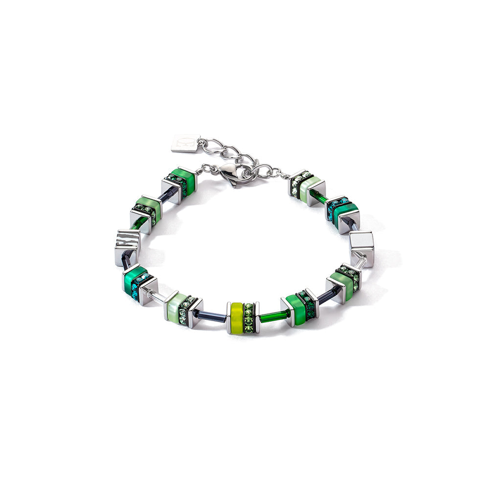 GeoCube Fresh Green & Stainless Steel Bracelet 4509/30_0500