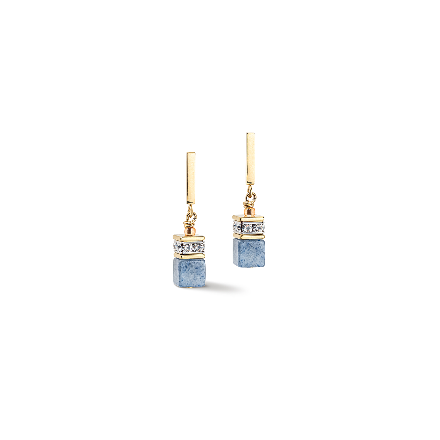 Geo Cube Iconic Precious Light Blue Earrings 4605/21_0720