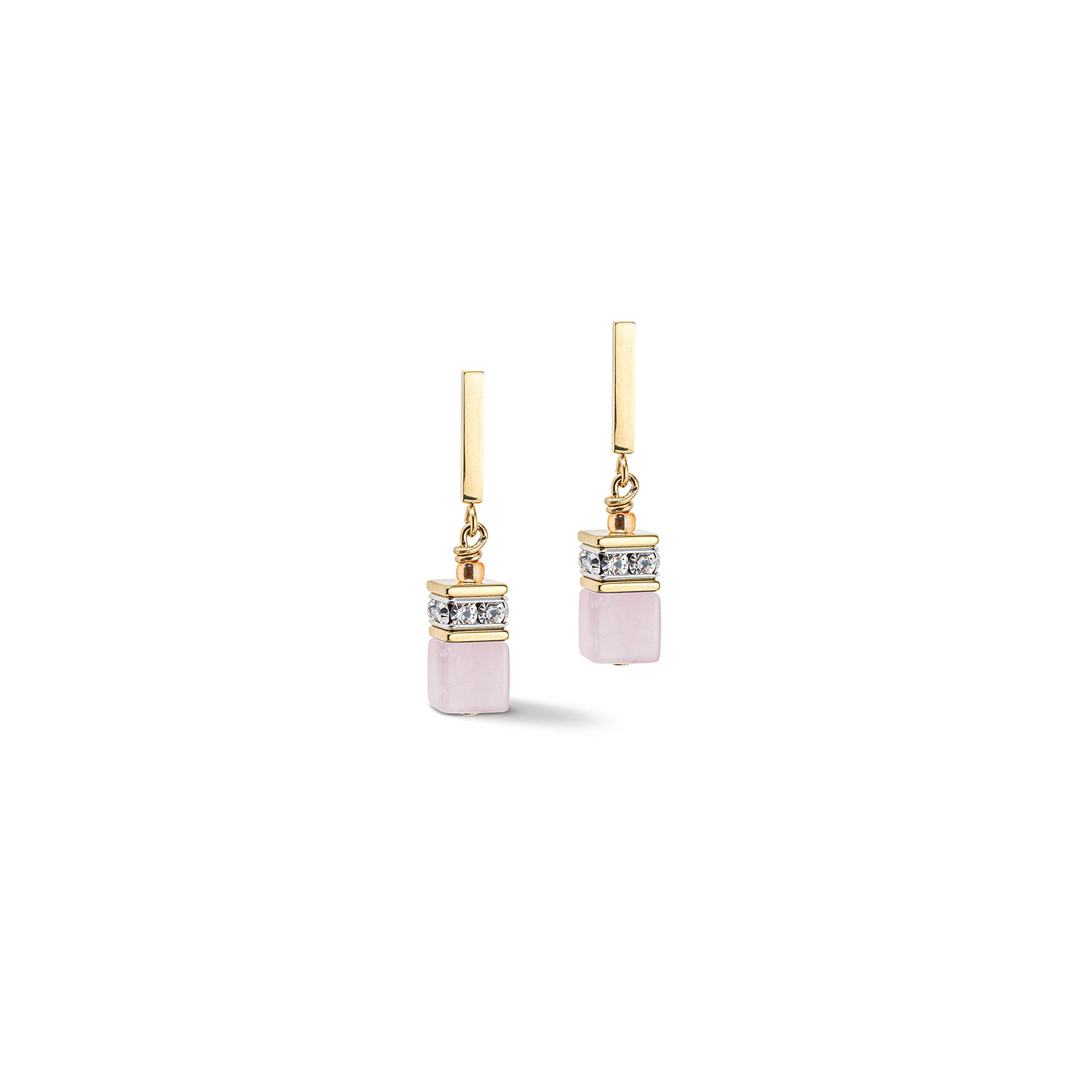 Geo Cube Light Rose Earrings 4605/21_1920
