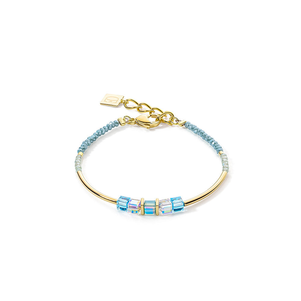 Shimmering Turquoise & Gold Bracelet 5042/30_0600